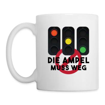 Les feux de circulation doivent disparaître - Mug blanc - blanc - Gauche