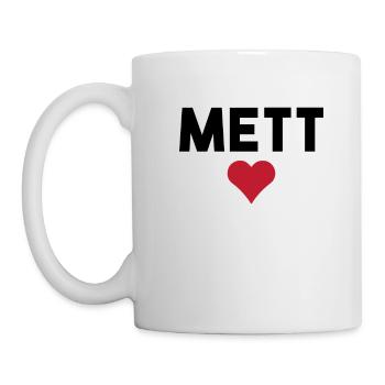 Mett Fleischher Lovers of Mettigel and meat - Mug - white - Left