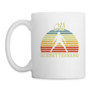 Old Schmetterhand Badminton - Mug - white - Left