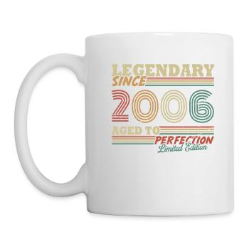 Legendär seit 2006 Vintage Geburtstag Geschenk - Mug - white - Left