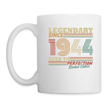 Legendary Since 1944 Vintage Birthday Gift - Mug - white - Left