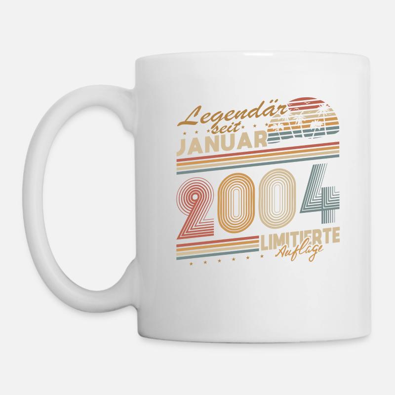 Legendär Seit Januar 2004 Geschenk Geburtstag - Tasse - Weiß