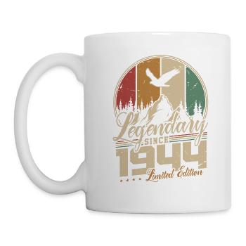 Legendary Since 1944 Vintage Birthday Gift - Mug - white - Left