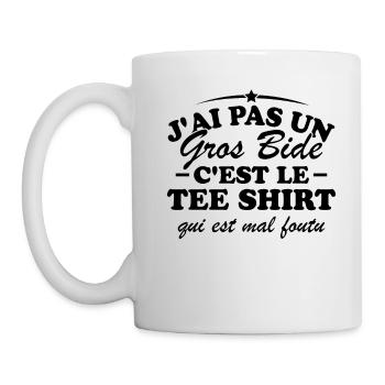 J'ai pas un gros bide - Mug blanc - blanc - Gauche