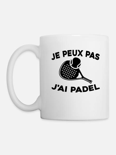 Je Peux Pas J'ai Padel - Mug blanc - blanc