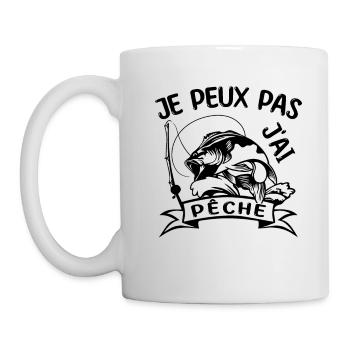Je Peux Pas J'ai Pêche - Mug blanc - blanc - Gauche