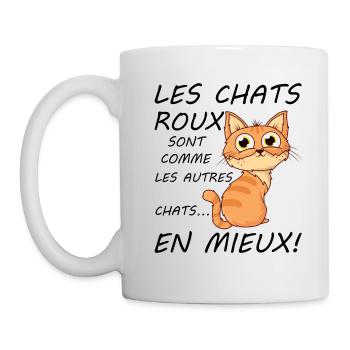 Chats Roux Sont Comme Les Autres Chats En Mieux - Mug blanc - blanc - Gauche