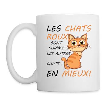 Red cats are just like other cats in a better way - Mug - white - Left