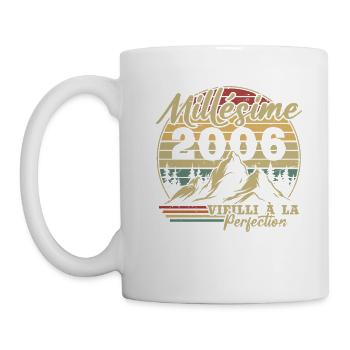Millésime 2006 - Mug blanc - blanc - Gauche