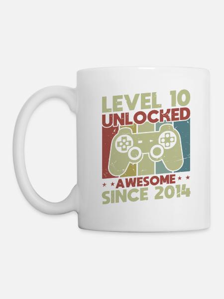Level 10 freigeschaltet - Tasse - Weiß