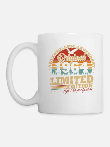 Original 1964 Jahrgang Geburtstag Geschenk - Tasse - Weiß