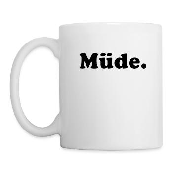 Tired Pajamas Tired Sleep Relax Chill Funny Saying - Mug - white - Left