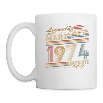 Legendary Since March 1954 Gift Birthday - Mug - white - Left