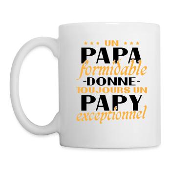Ein toller Papa - Außergewöhnliches Opa-Geschenk - Tasse - Weiß - Links