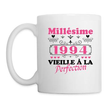 Frau Vintage 1994 Geburtstagsgeschenk Humor - Tasse - Weiß - Links