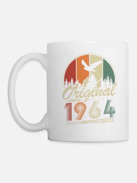 Original 1964 Jahrgang Retro Geburtstag Geschenk - Tasse - Weiß