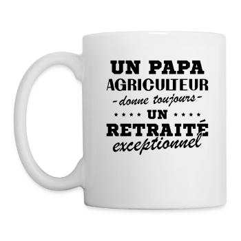 A Farmer Dad Gives an Exceptional Retiree - Mug - white - Left