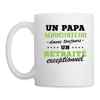 A Farmer Dad Gives an Exceptional Retiree - Mug - white - Left
