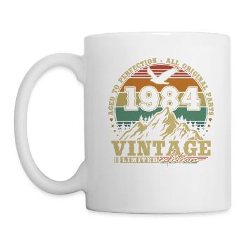 Vintage 1984 Retro Birthday Gift - Mug - white - Left