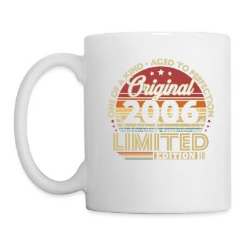 Original 2006 Vintage Retro Geburtstagsgeschenk - Tasse - Weiß - Links