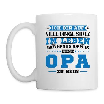 Nothing beats being a grandpa - Mug - white - Left