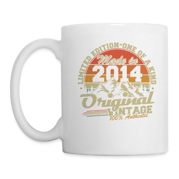 2014 Original Vintage Birthday Retro Gift - Mug - white - Left