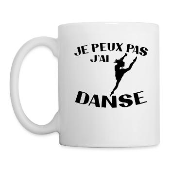 Ich kann nicht tanzen Frau Geschenk - Tasse - Weiß - Links