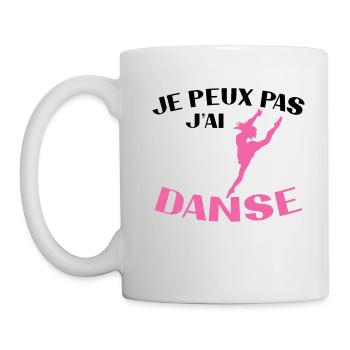 Ich kann nicht tanzen Frau Geschenk - Tasse - Weiß - Links