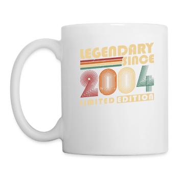 Légendaire depuis 2004 Vintage cadeau d’anniversaire - Mug blanc - blanc - Gauche