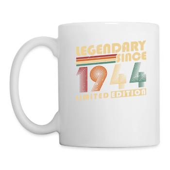 Legendary Since 1944 Vintage Birthday Gift - Mug - white - Left