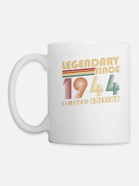 Légendaire depuis 1944 Vintage cadeau d’anniversaire - Mug blanc - blanc