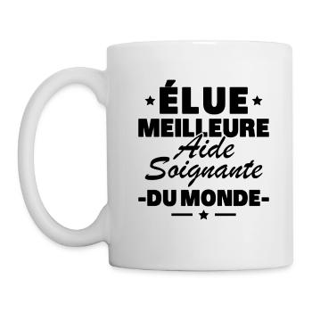 Voted the best caregiver in the world - Mug - white - Left