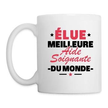 Voted the best caregiver in the world - Mug - white - Left
