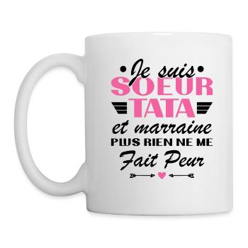 Sister Tata and Godmother - Mug - white - Left