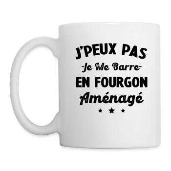 I can't drive myself in a campervan - Mug - white - Left