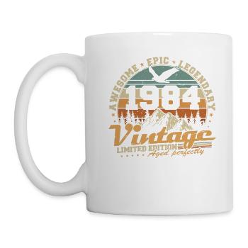 Vintage 1984 Vintage Retro Birthday Gift - Mug - white - Left