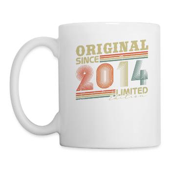 Original Since 2014 Vintage Birthday Gift - Mug - white - Left