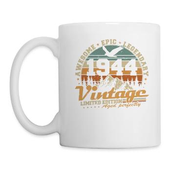 Vintage 1944 Vintage Retro Birthday Gift - Mug - white - Left
