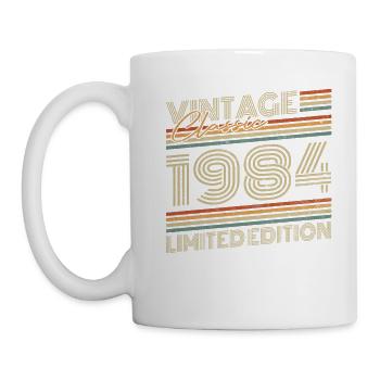 Vintage 1984 Vintage Birthday Retro Gift - Mug - white - Left