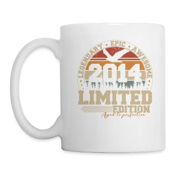 2014 Vintage Vintage Birthday Gift Retro - Mug - white - Left