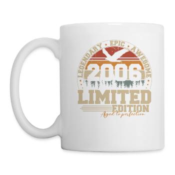 2006 Vintage Vintage Birthday Gift Retro - Mug - white - Left