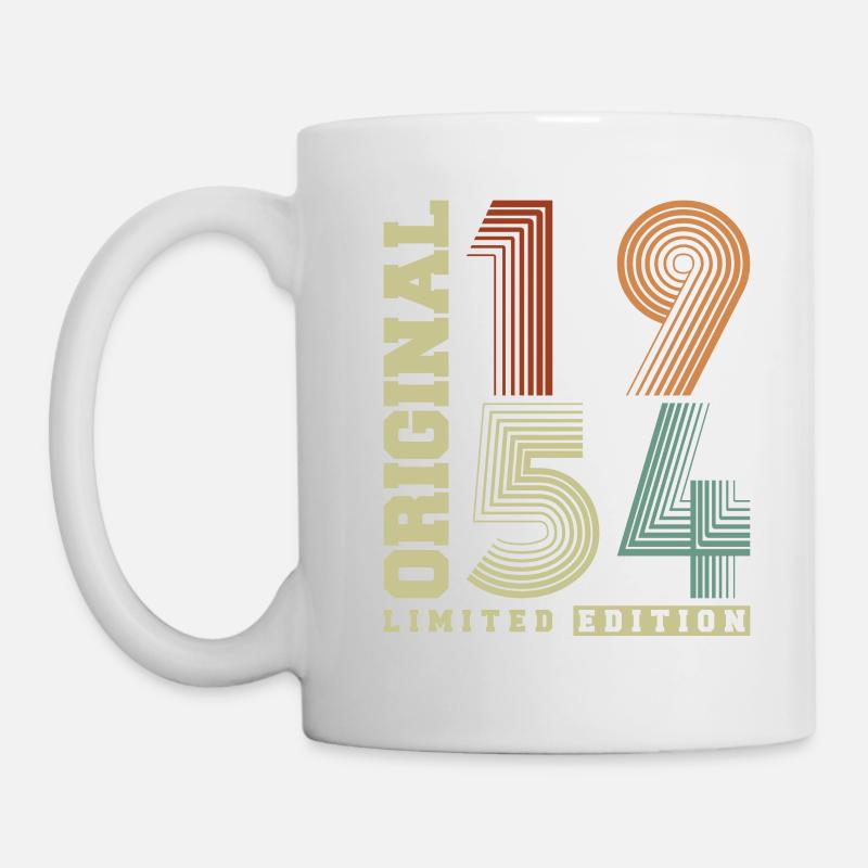 Original 1954 Vintage rétro Vintage anniversaire - Mug blanc - blanc