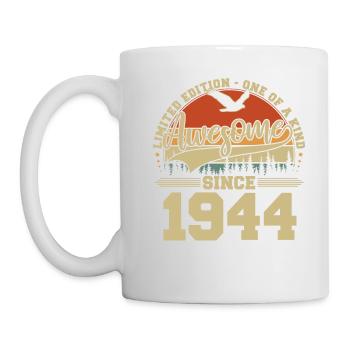 Awesome Since 1944 - Vintage Birthday Gift - Mug - white - Left