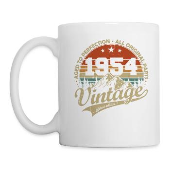Vintage 1954 Retro Vintage Birthday Gift - Mug - white - Left