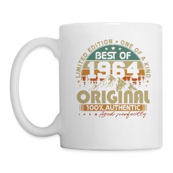 Original 1964 Vintage Birthday Gift Retro - Mug - white - Left