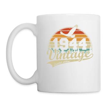 Vintage 1944 Vintage Birthday Gift Retro - Mug - white - Left