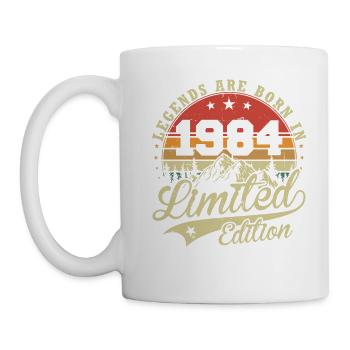 1984 Born Legends Vintage Birthday Gift - Mug - white - Left