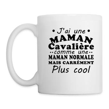 J'ai une maman cavalière - Mug blanc - blanc - Gauche