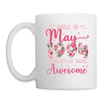 Mai 1994 Geschenk zum 30-jährigen Jubiläum für Ehefrau - Tasse - Weiß - Links