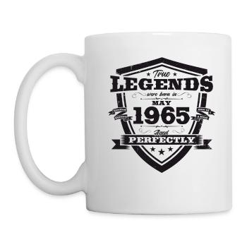 Légende Mai 1965 Millésime 1965 Anniversaire 1965 - Mug blanc - blanc - Gauche